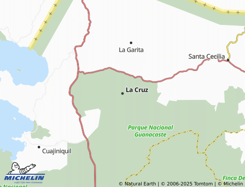 MICHELIN La Cruz map - ViaMichelin