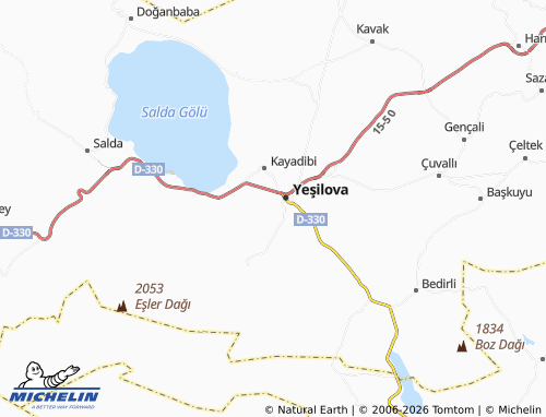 MICHELIN Değirmen map - ViaMichelin