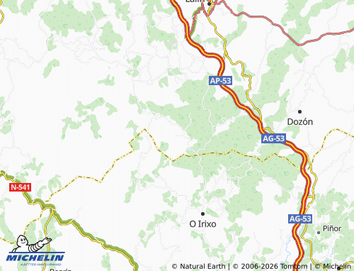 MICHELIN Bustelo map - ViaMichelin