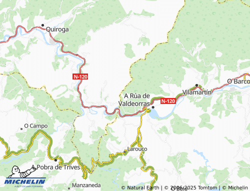 MICHELIN Roblido (San Xoán) map - ViaMichelin