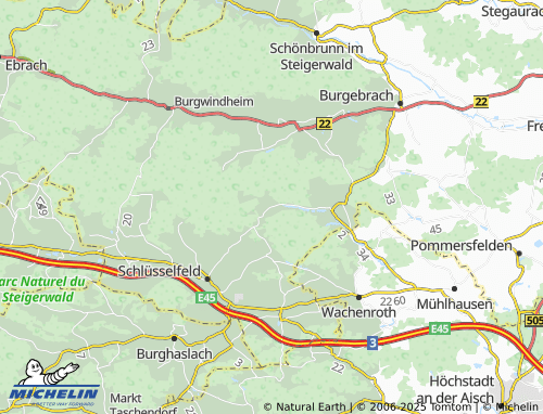 Mappa MICHELIN Untermelsendorf - ViaMichelin