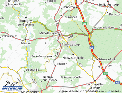 Mappa MICHELIN Oncy-sur-École - ViaMichelin