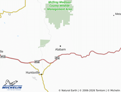 Mappa MICHELIN Alabam - ViaMichelin