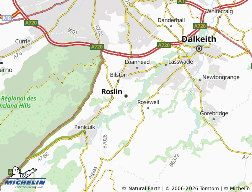 Carte MICHELIN Roslin - ViaMichelin
