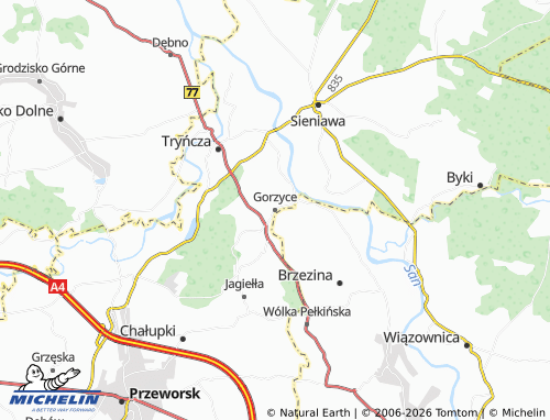 MICHELIN Gorzyce map - ViaMichelin