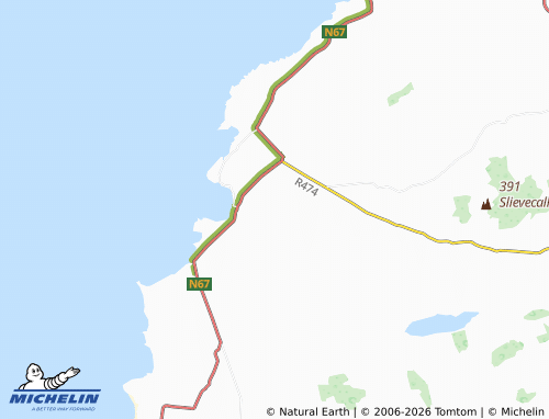 Carte MICHELIN Knockliscrane - ViaMichelin