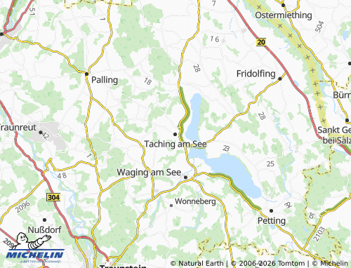 MICHELIN Taching am See map - ViaMichelin