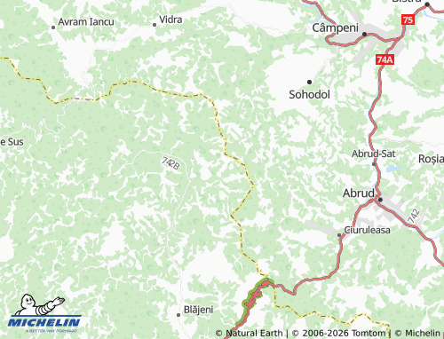 MICHELIN Groșuri map - ViaMichelin