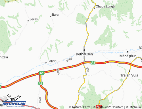 MICHELIN Cutina map - ViaMichelin
