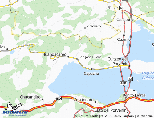 Mappa MICHELIN San José Cuaro - ViaMichelin