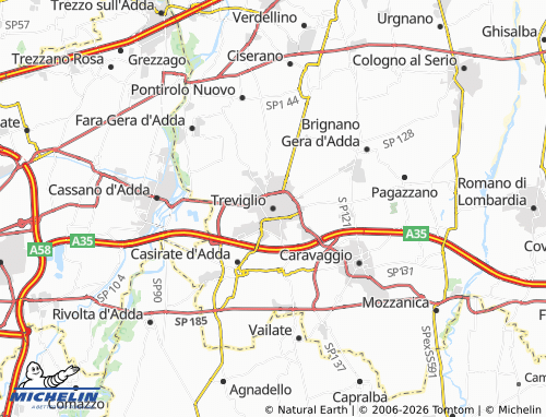 MICHELIN Treviglio map - ViaMichelin
