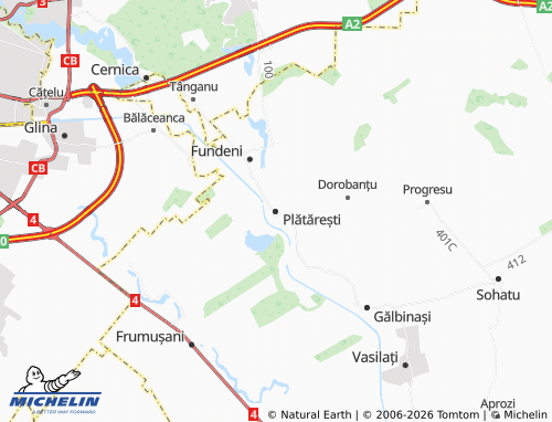 Carte MICHELIN Plătărești - ViaMichelin