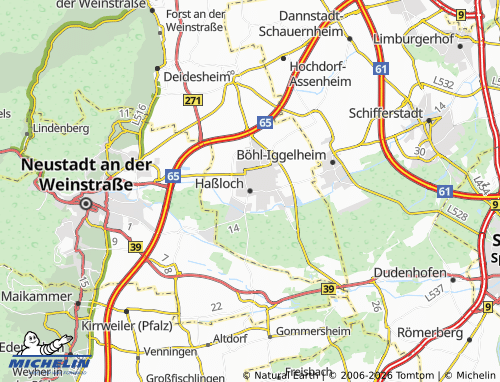 MICHELIN Haßloch map - ViaMichelin