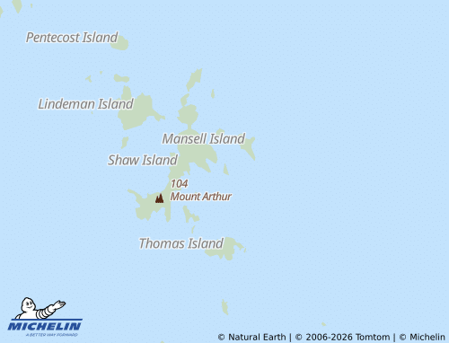 MICHELIN Triangle Island map - ViaMichelin