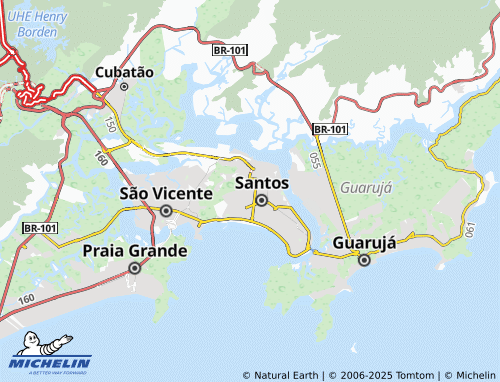 MICHELIN Vila Belmiro map - ViaMichelin