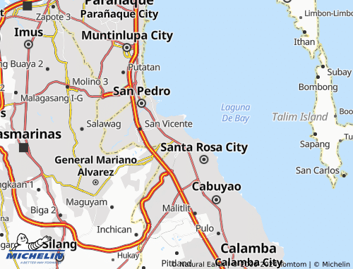 MICHELIN Biñan City map - ViaMichelin