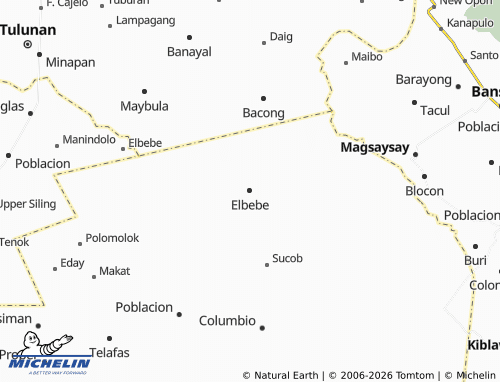 MICHELIN Elbebe map - ViaMichelin