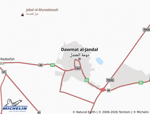 MICHELIN-Landkarte al-Gharbi - ViaMichelin
