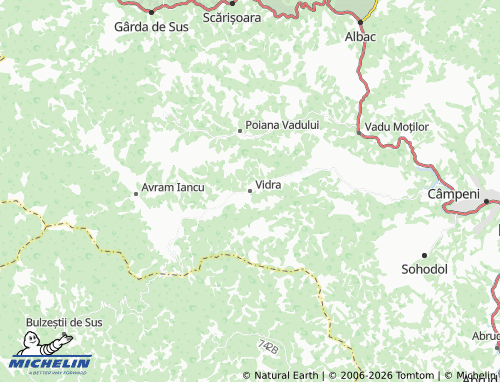 Mappa MICHELIN Vidra - ViaMichelin