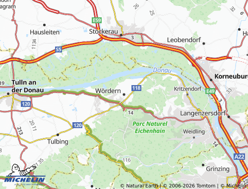 Mapa MICHELIN Wördern - ViaMichelin