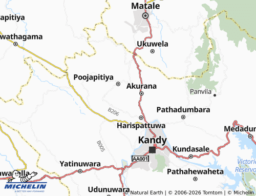 Mappa MICHELIN Diwanawatta - ViaMichelin