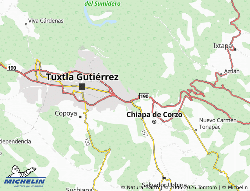Mapa MICHELIN Satélte, Loma Larga - ViaMichelin