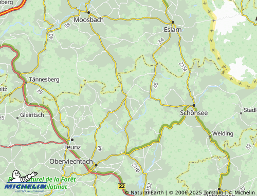 MICHELIN-Landkarte Pullenried - ViaMichelin