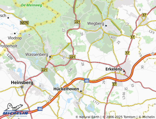 MICHELIN Gerderath map - ViaMichelin
