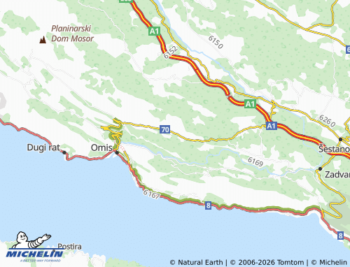 MICHELIN-Landkarte Ostrvica - ViaMichelin
