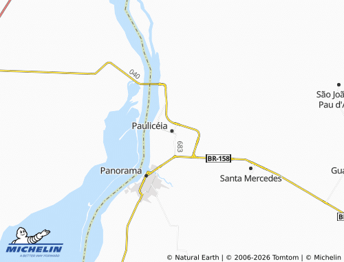 Mapa MICHELIN Paulicéia - ViaMichelin