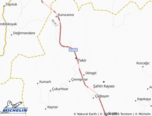 Mappa MICHELIN Tekir - ViaMichelin