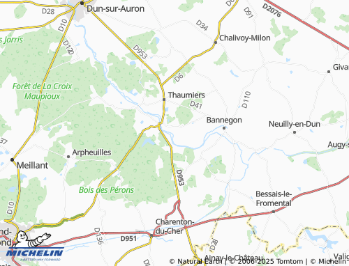 MICHELIN Trécon map - ViaMichelin