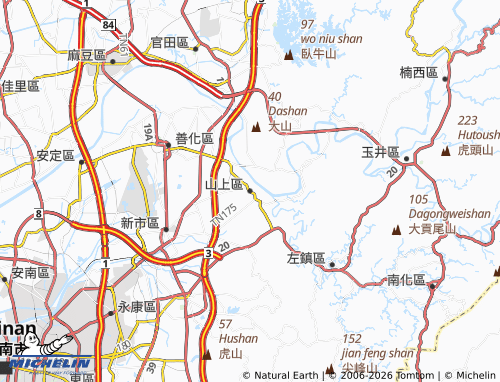 MICHELIN Shanshang District map - ViaMichelin