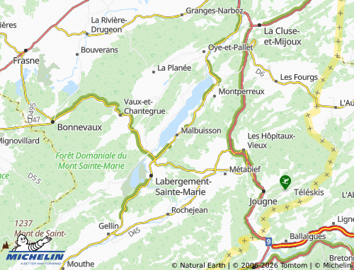 Carte MICHELIN Malbuisson - ViaMichelin