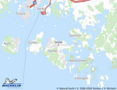 MICHELIN Sturkö map - ViaMichelin