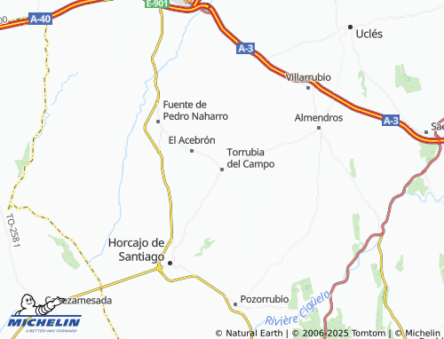 Carte MICHELIN Torrubia del Campo - ViaMichelin