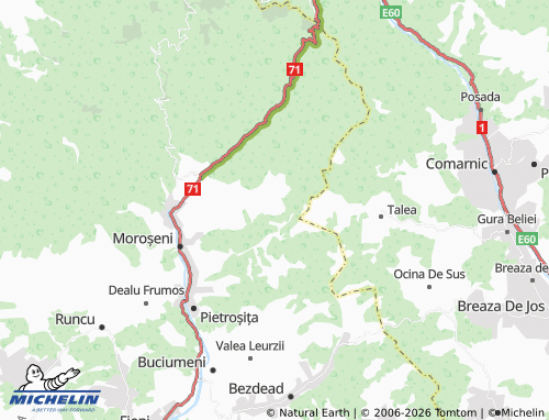 Mappa MICHELIN Mușcel - ViaMichelin