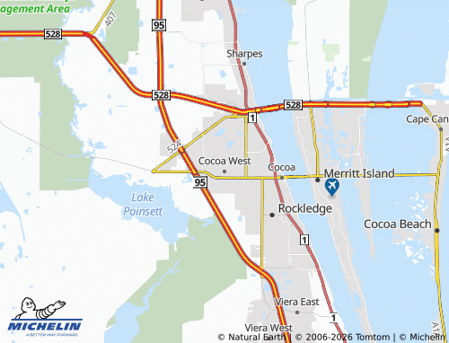 Mappa MICHELIN Cocoa West - ViaMichelin