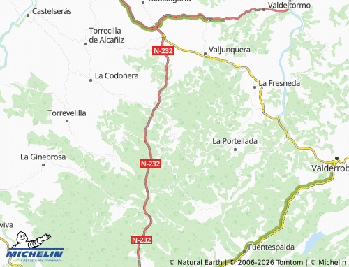 Kaart MICHELIN Fórnoles - ViaMichelin
