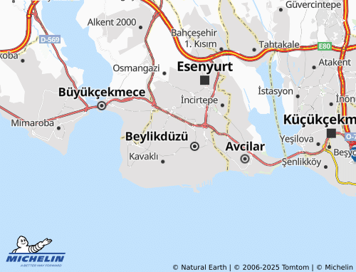 MICHELIN Barış map - ViaMichelin