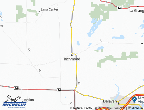 Mapa MICHELIN Richmond - ViaMichelin