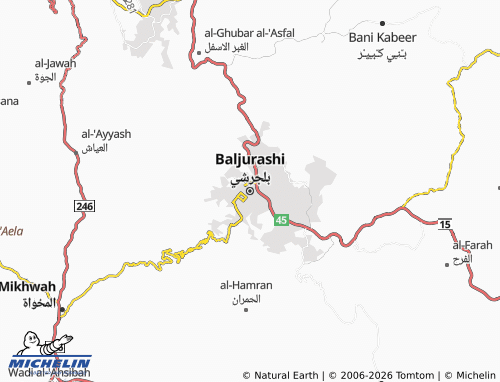 MICHELIN-Landkarte Baljurashi - ViaMichelin