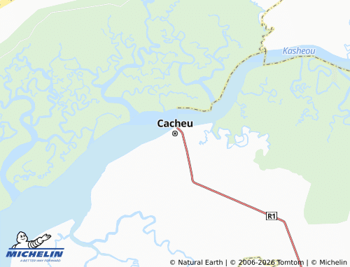 Mapa MICHELIN Cacheu - ViaMichelin