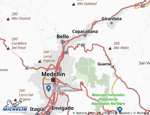 Carte MICHELIN Granizal - ViaMichelin