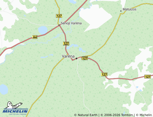 Mappa MICHELIN Varėna - ViaMichelin