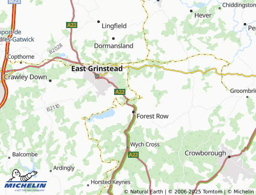 Mappa MICHELIN Ashurst Wood - ViaMichelin