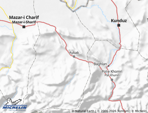 Mappa MICHELIN Samangan - ViaMichelin