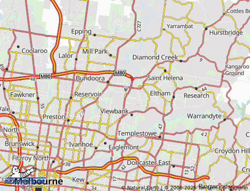 Mapa MICHELIN Watsonia - ViaMichelin