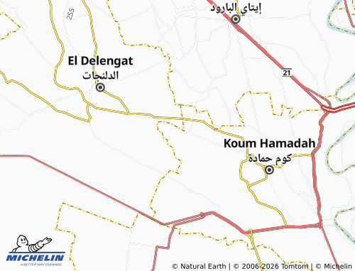 Mapa MICHELIN Absoum al-Gharbiyyah - ViaMichelin