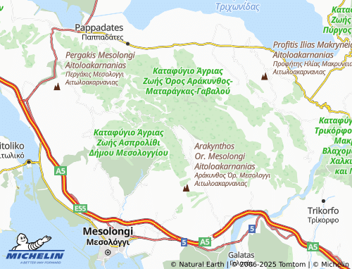 MICHELIN Karitsa map - ViaMichelin
